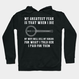 Hilarious Banjo Fear: Don't Sell My Secrets! Hoodie